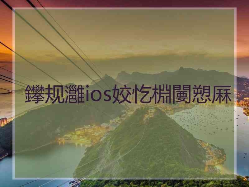 鑻规灉ios姣忔棩闄愬厤