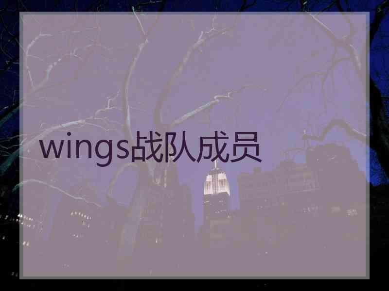 wings战队成员