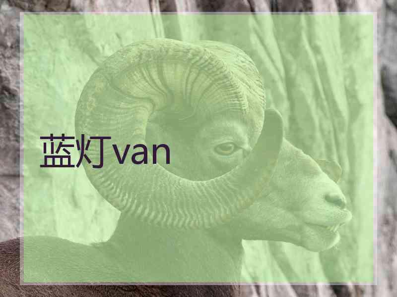 蓝灯van