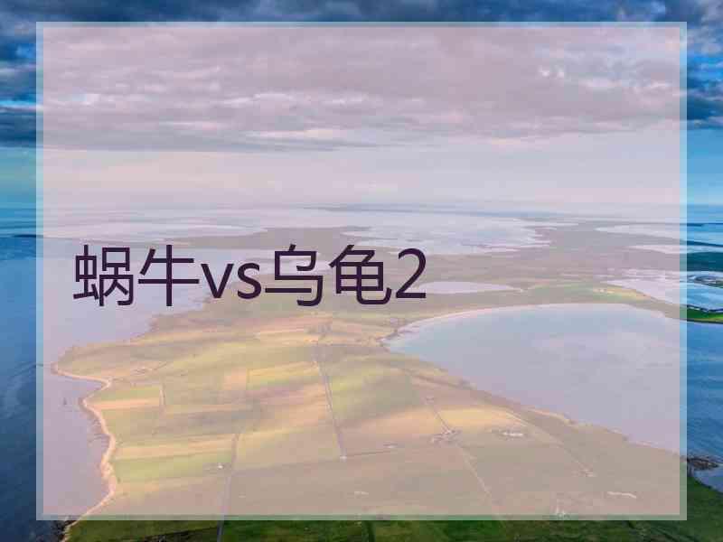 蜗牛vs乌龟2