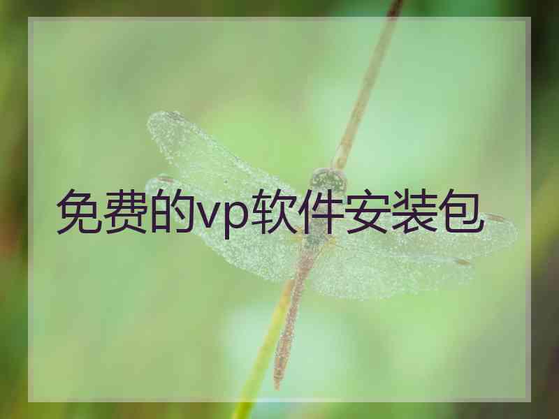 免费的vp软件安装包