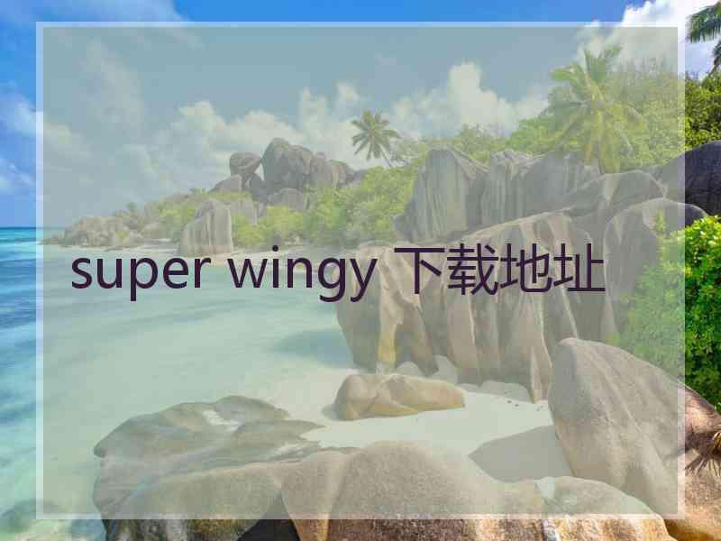 super wingy 下载地址