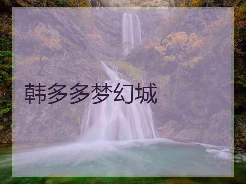 韩多多梦幻城