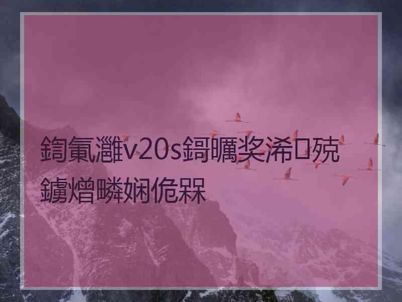 鍧氭灉v20s鎶曞奖浠殑鐪熷疄娴佹槑