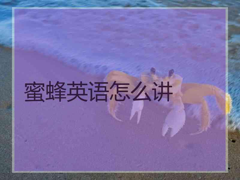 蜜蜂英语怎么讲