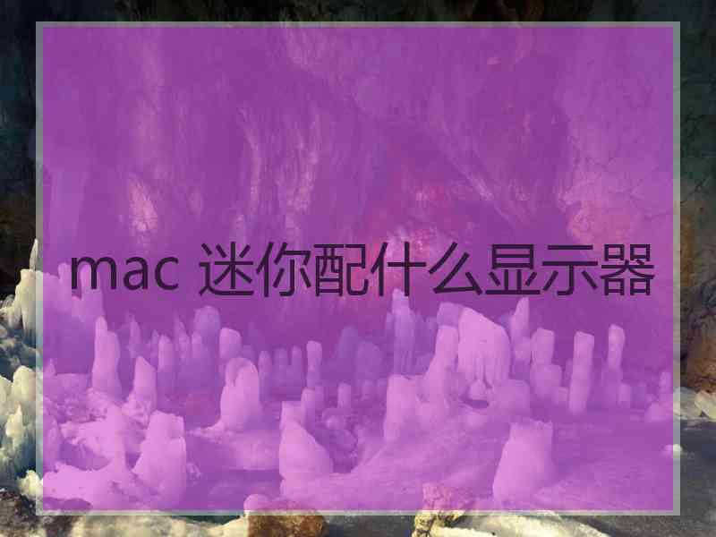 mac 迷你配什么显示器