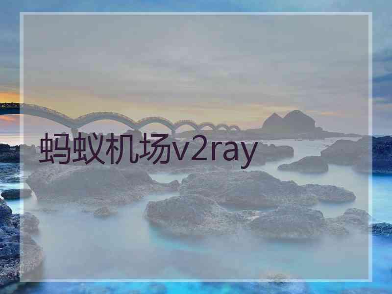 蚂蚁机场v2ray