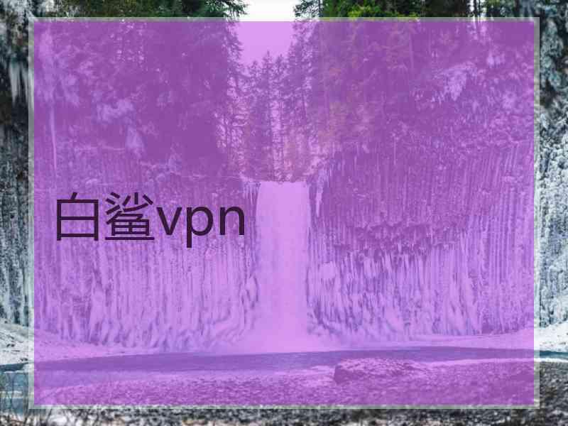 白鲨vpn