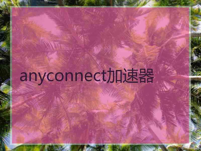 anyconnect加速器