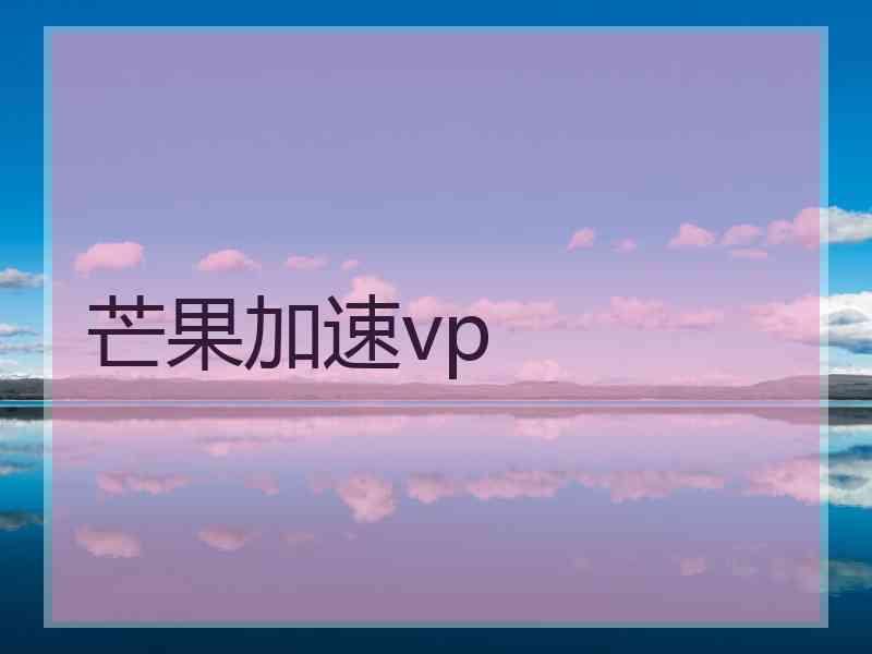 芒果加速vp