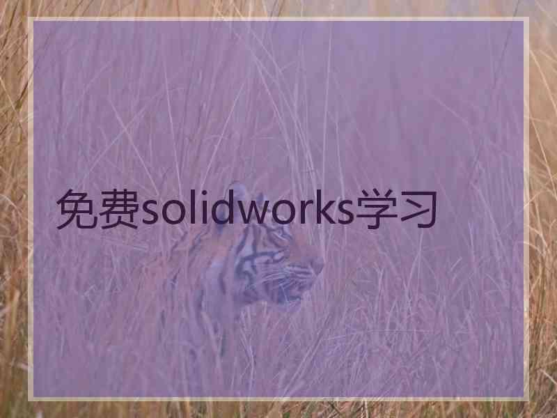 免费solidworks学习