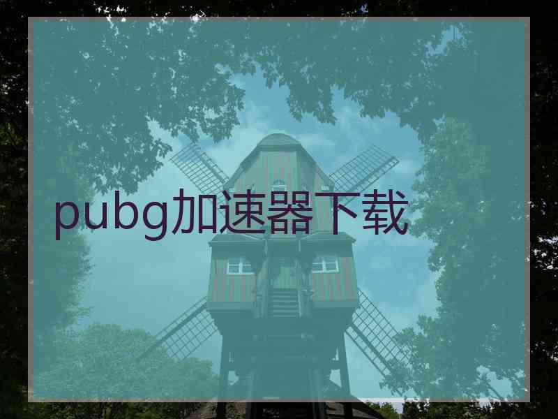 pubg加速器下载