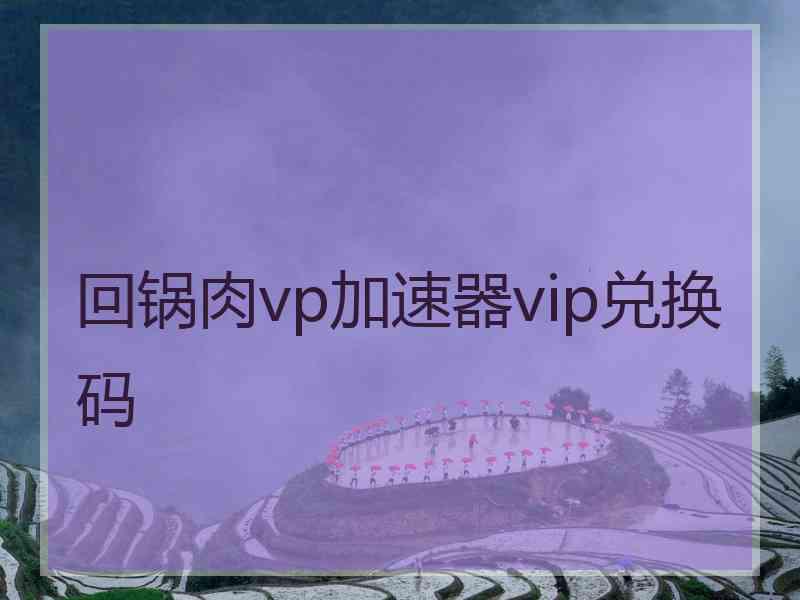 回锅肉vp加速器vip兑换码