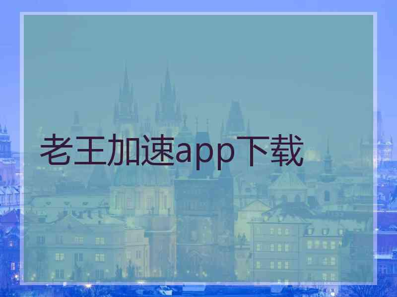 老王加速app下载