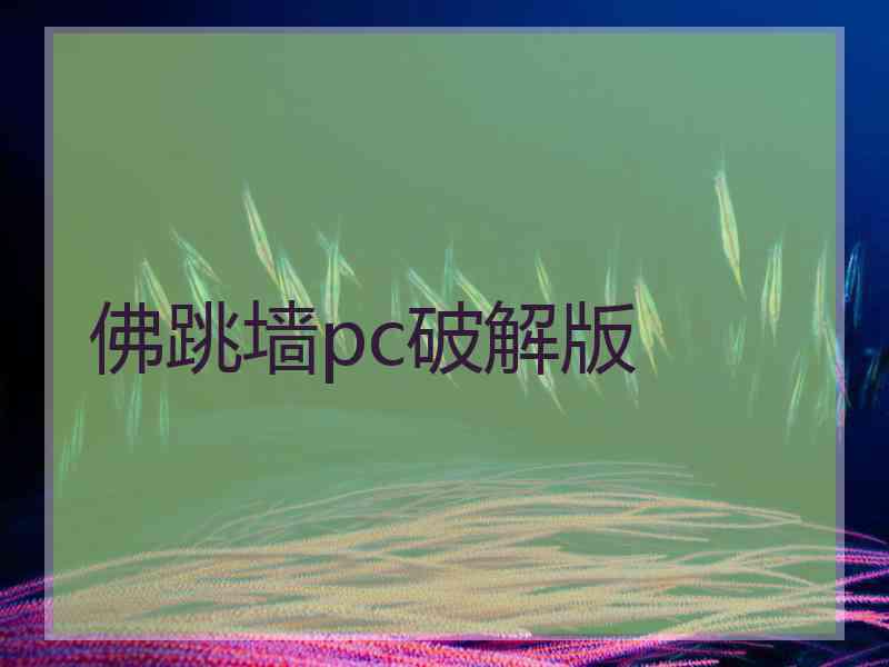 佛跳墙pc破解版