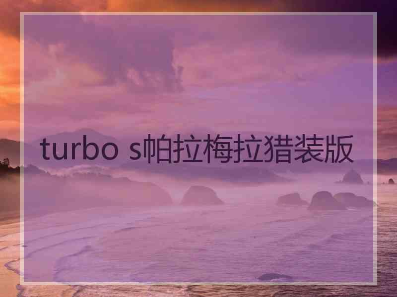 turbo s帕拉梅拉猎装版