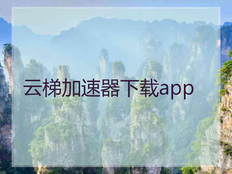 云梯加速器下载app