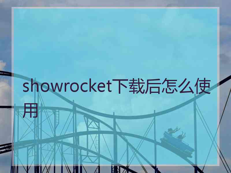 showrocket下载后怎么使用