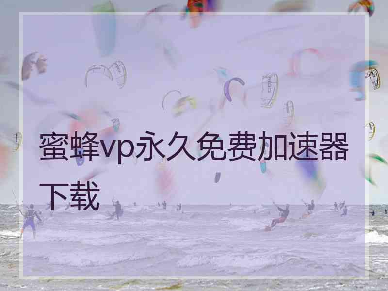 蜜蜂vp永久免费加速器下载