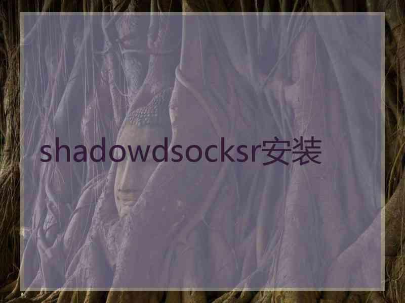 shadowdsocksr安装