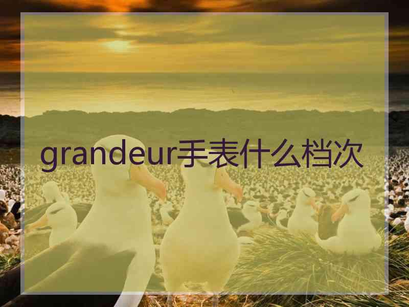 grandeur手表什么档次