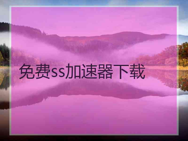 免费ss加速器下载