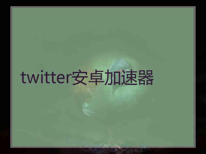 twitter安卓加速器