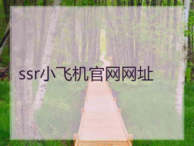 ssr小飞机官网网址