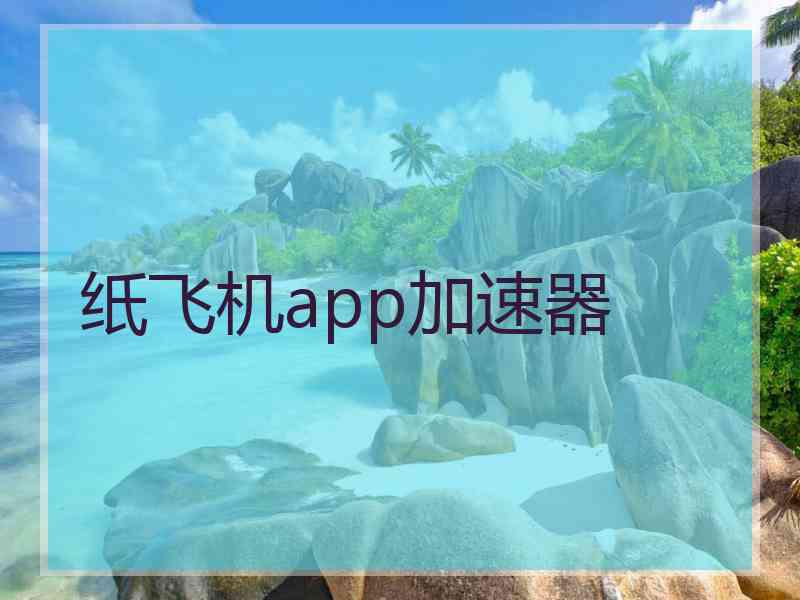 纸飞机app加速器