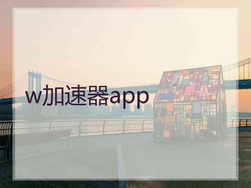 w加速器app