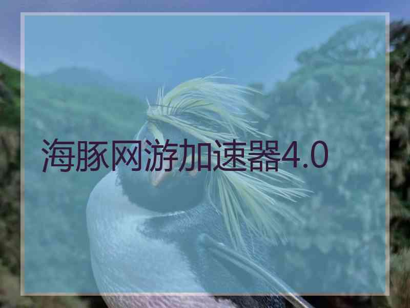 海豚网游加速器4.0