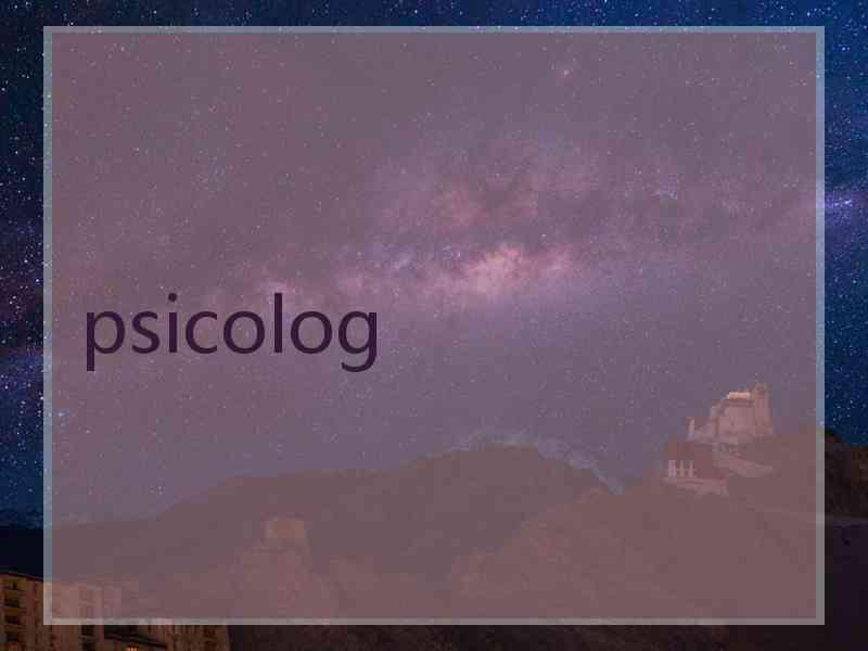 psicolog