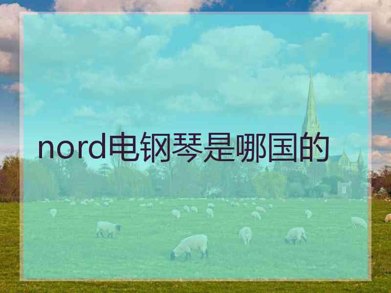 nord电钢琴是哪国的