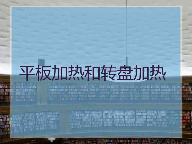 平板加热和转盘加热