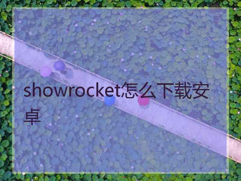 showrocket怎么下载安卓