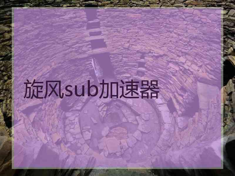 旋风sub加速器