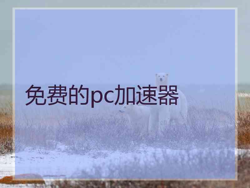 免费的pc加速器