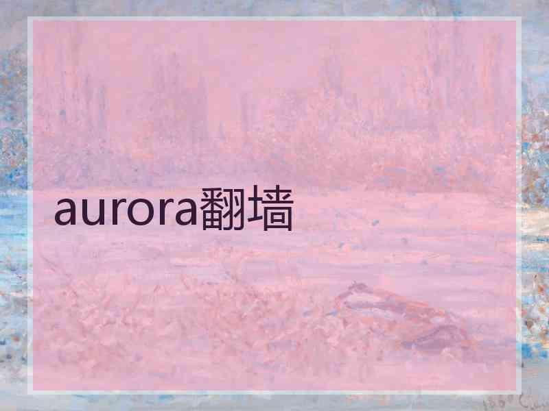 aurora翻墙