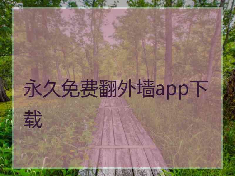 永久免费翻外墙app下载