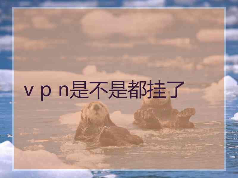 v p n是不是都挂了