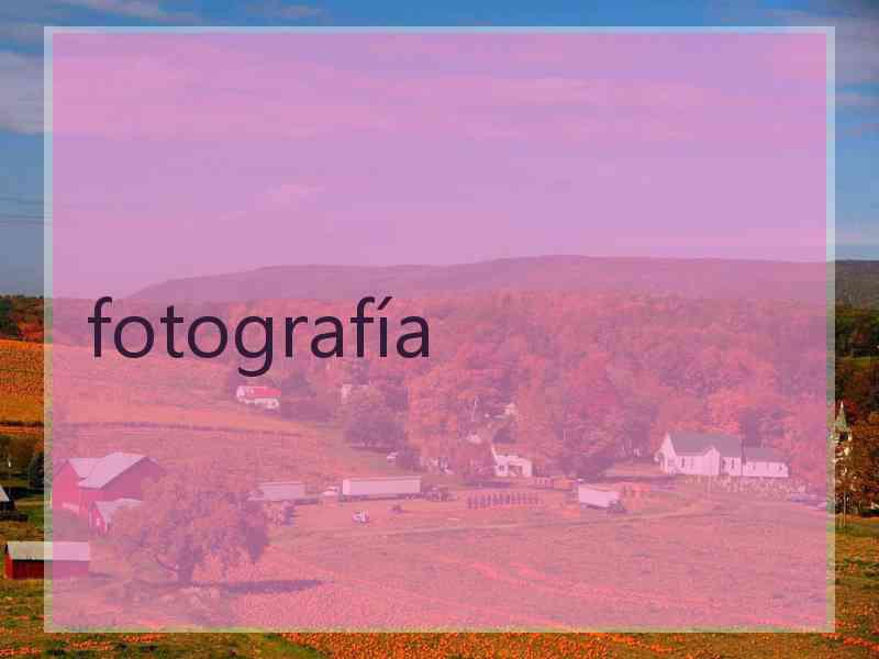 fotografía