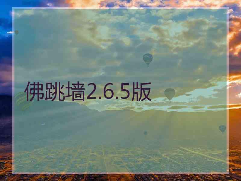 佛跳墙2.6.5版