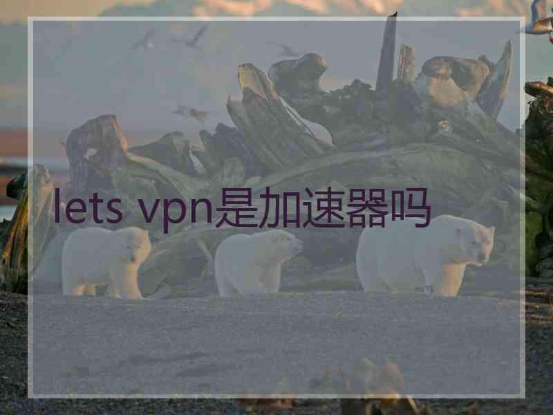 lets vpn是加速器吗