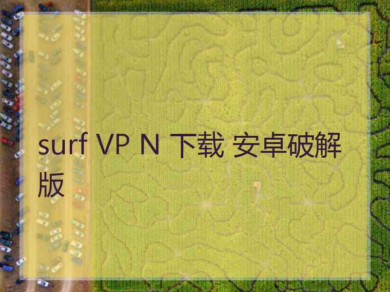 surf VP N 下载 安卓破解版