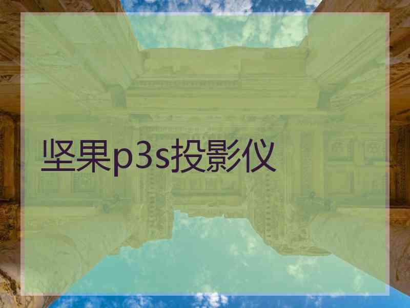 坚果p3s投影仪