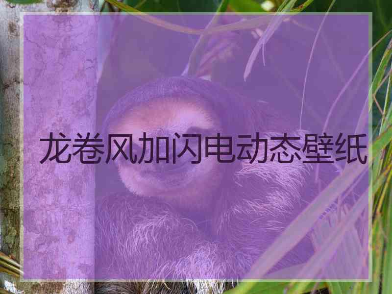 龙卷风加闪电动态壁纸