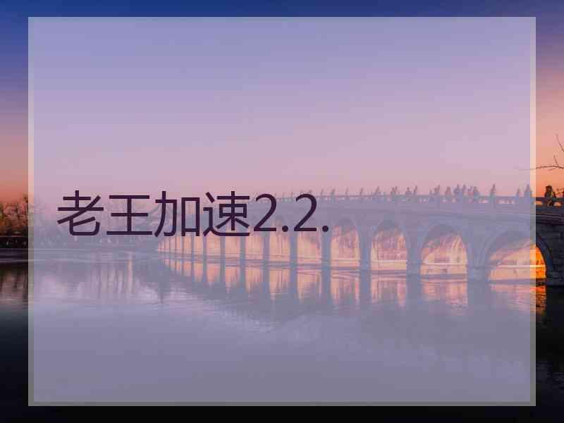 老王加速2.2.