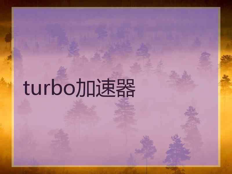 turbo加速器