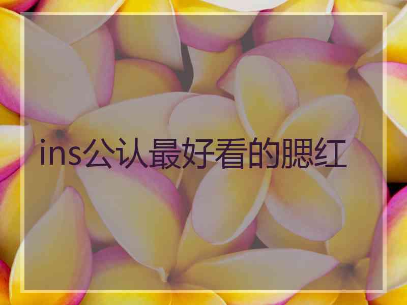 ins公认最好看的腮红