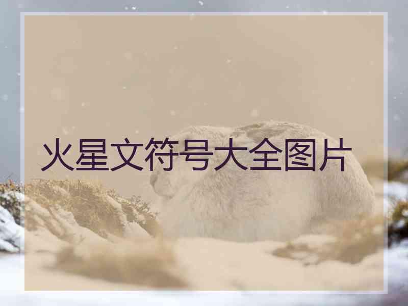 火星文符号大全图片